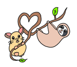 Colorful!Hamster Ponu and her friends sticker #2752173