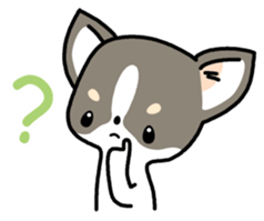 Kawaii Chihuahua (English) sticker #2752362