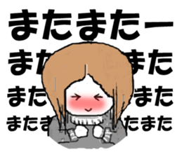 negative girl UTUMI sticker #2752488