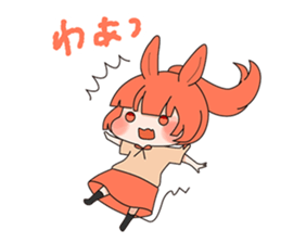 Little sweet mouse with kind wolf sticker #2752989