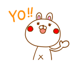 White Rabbit Usadon sticker #2753446