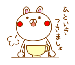 White Rabbit Usadon sticker #2753456