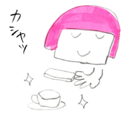 Around thirty office lady  Kamaboko chan sticker #2753977