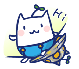 Space cat Kabu sticker #2754275