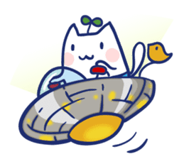 Space cat Kabu sticker #2754278
