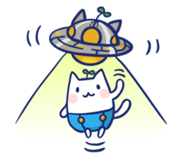 Space cat Kabu sticker #2754281