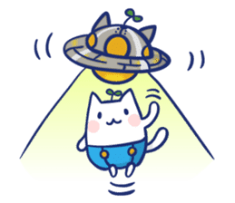 Space cat Kabu sticker #2754281