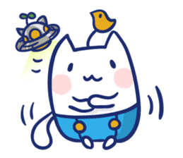 Space cat Kabu sticker #2754284