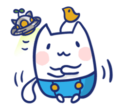 Space cat Kabu sticker #2754284