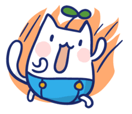 Space cat Kabu sticker #2754287