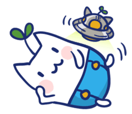 Space cat Kabu sticker #2754293