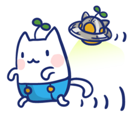 Space cat Kabu sticker #2754295