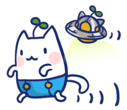 Space cat Kabu sticker #2754295