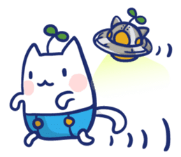 Space cat Kabu sticker #2754295