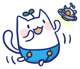 Space cat Kabu sticker #2754296