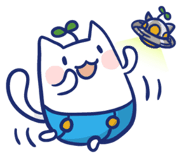 Space cat Kabu sticker #2754296