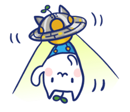 Space cat Kabu sticker #2754297