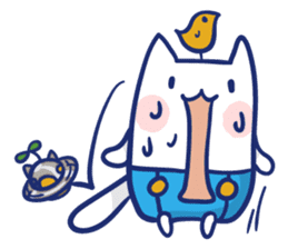 Space cat Kabu sticker #2754301