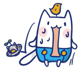 Space cat Kabu sticker #2754301