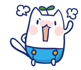 Space cat Kabu sticker #2754303