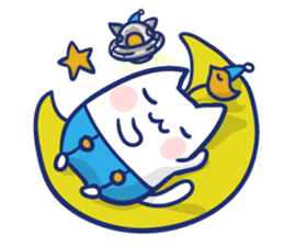 Space cat Kabu sticker #2754304