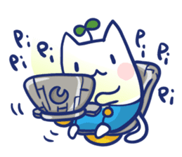 Space cat Kabu sticker #2754305