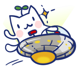 Space cat Kabu sticker #2754307