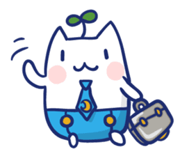 Space cat Kabu sticker #2754308