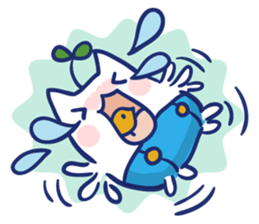 Space cat Kabu sticker #2754310