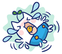 Space cat Kabu sticker #2754310