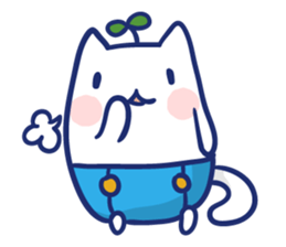 Space cat Kabu sticker #2754311
