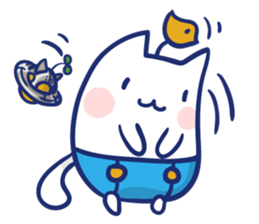 Space cat Kabu sticker #2754312
