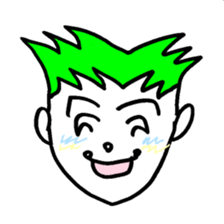 smile hair faces 100 sticker #2754445