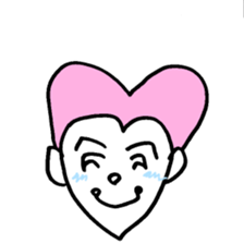 smile hair faces 100 sticker #2754450