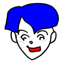 smile hair faces 100 sticker #2754464