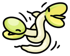 MOYASHI snake sticker #2755001