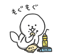 A cute seal sticker. sticker #2755352