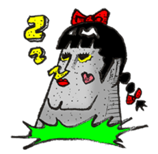 High school Moai girl "Moami" sticker #2755411