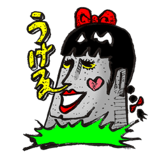 High school Moai girl "Moami" sticker #2755413