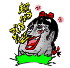 High school Moai girl "Moami" sticker #2755414