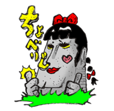 High school Moai girl "Moami" sticker #2755416