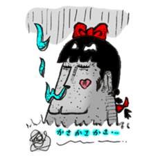High school Moai girl "Moami" sticker #2755421