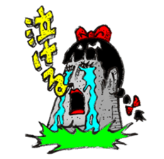 High school Moai girl "Moami" sticker #2755423