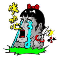 High school Moai girl "Moami" sticker #2755425