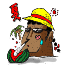 High school Moai girl "Moami" sticker #2755430