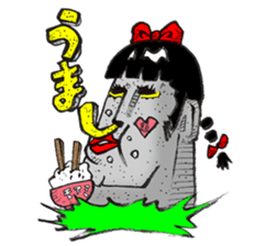 High school Moai girl "Moami" sticker #2755433