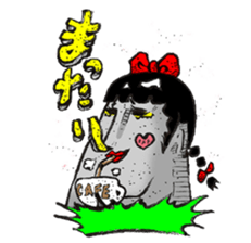 High school Moai girl "Moami" sticker #2755434