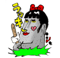 High school Moai girl "Moami" sticker #2755438