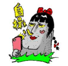 High school Moai girl "Moami" sticker #2755439