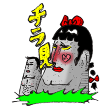 High school Moai girl "Moami" sticker #2755442